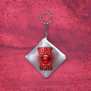 Ruby Boy Pillow Keyring